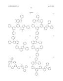 MATERIAL FOR ORGANIC ELECTROLUMINESCENCE DEVICE AND ELECTROLUMINESCENCE DEVICE EMPLOYING THE SAME diagram and image