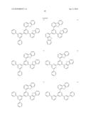 MATERIAL FOR ORGANIC ELECTROLUMINESCENCE DEVICE AND ELECTROLUMINESCENCE DEVICE EMPLOYING THE SAME diagram and image