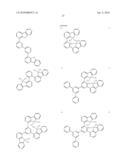 MATERIAL FOR ORGANIC ELECTROLUMINESCENCE DEVICE AND ELECTROLUMINESCENCE DEVICE EMPLOYING THE SAME diagram and image