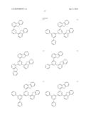 MATERIAL FOR ORGANIC ELECTROLUMINESCENCE DEVICE AND ELECTROLUMINESCENCE DEVICE EMPLOYING THE SAME diagram and image