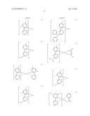 MATERIAL FOR ORGANIC ELECTROLUMINESCENCE DEVICE AND ELECTROLUMINESCENCE DEVICE EMPLOYING THE SAME diagram and image