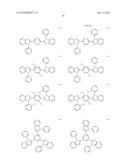 MATERIAL FOR ORGANIC ELECTROLUMINESCENCE DEVICE AND ELECTROLUMINESCENCE DEVICE EMPLOYING THE SAME diagram and image