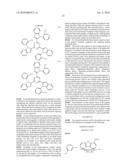 MATERIAL FOR ORGANIC ELECTROLUMINESCENCE DEVICE AND ELECTROLUMINESCENCE DEVICE EMPLOYING THE SAME diagram and image