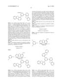 MATERIAL FOR ORGANIC ELECTROLUMINESCENCE DEVICE AND ELECTROLUMINESCENCE DEVICE EMPLOYING THE SAME diagram and image