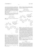 MATERIAL FOR ORGANIC ELECTROLUMINESCENCE DEVICE AND ELECTROLUMINESCENCE DEVICE EMPLOYING THE SAME diagram and image