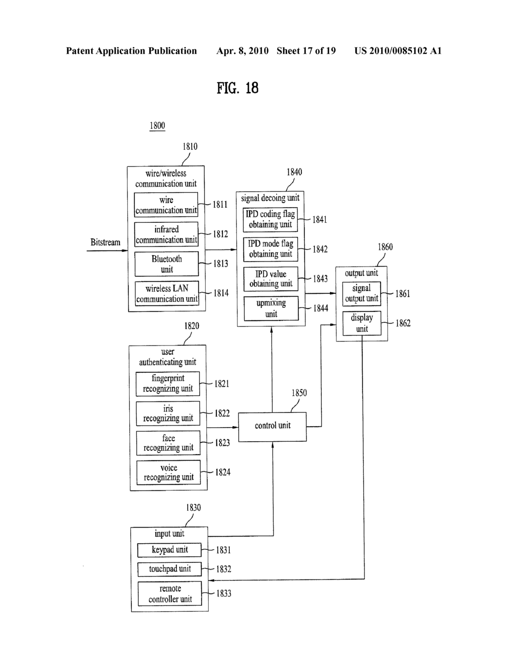 METHOD AND AN APPARATUS FOR PROCESSING A SIGNAL - diagram, schematic, and image 18