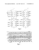 DEVICE WITH TWO DIFFERENTIAL OSCILLATORS WITH PULSED POWER SUPPLY COUPLED TO AND IN QUADRATURE-PHASE WITH EACH OTHER diagram and image