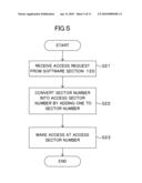 STORAGE DEVICE CONTROLLING DEVICE, STORAGE DEVICE, STORAGE DEVICE CONTROLLING PROGRAM, AND STORAGE DEVICE CONTROLLING METHOD diagram and image