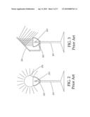 Light distribution panel having light distribution curves formed of multiple faces diagram and image