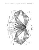 Light distribution panel having light distribution curves formed of multiple faces diagram and image