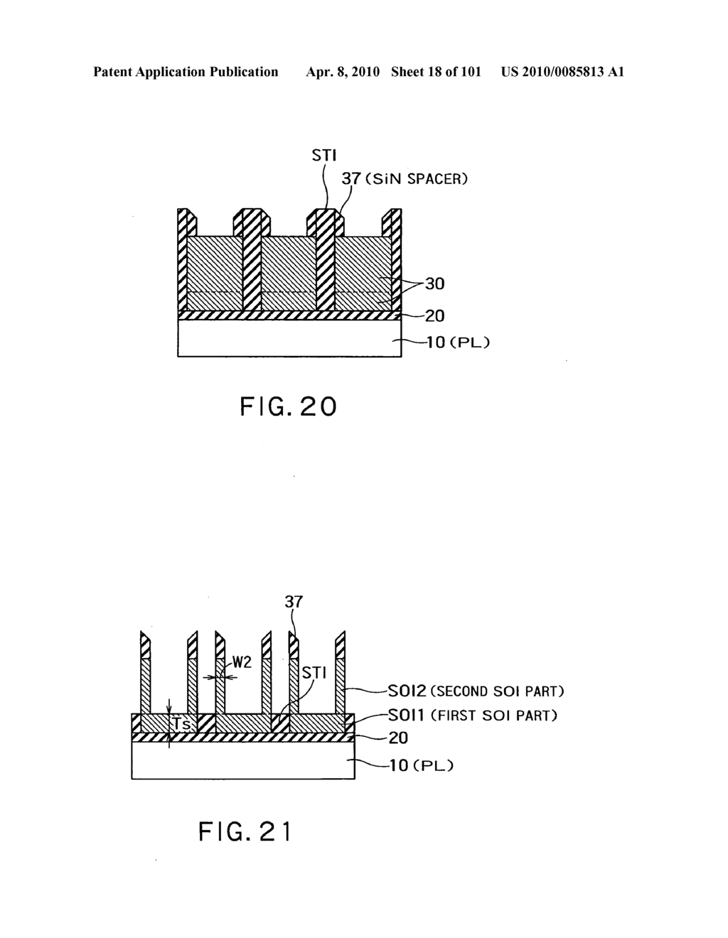 METHOD OF DRIVING A SEMICONDUCTOR MEMORY DEVICE AND A SEMICONDUCTOR MEMORY DEVICE - diagram, schematic, and image 19