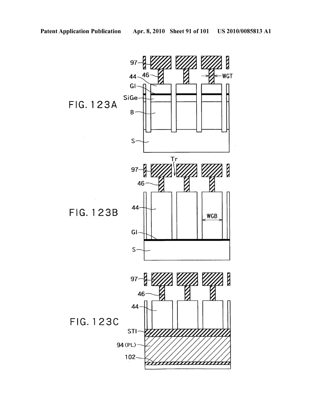 METHOD OF DRIVING A SEMICONDUCTOR MEMORY DEVICE AND A SEMICONDUCTOR MEMORY DEVICE - diagram, schematic, and image 92