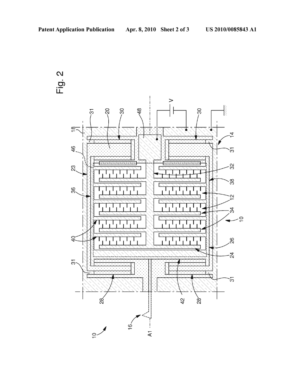 ELECTROSTATIC MOTOR INCLUDING AN ACTUATOR - diagram, schematic, and image 03