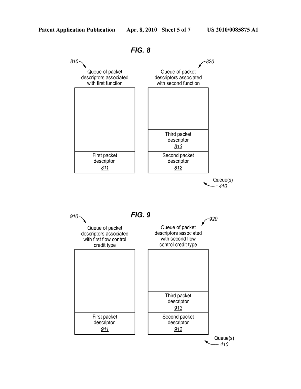 METHODS AND APPARATUSES FOR PROCESSING PACKETS IN A CREDIT-BASED FLOW CONTROL SCHEME - diagram, schematic, and image 06