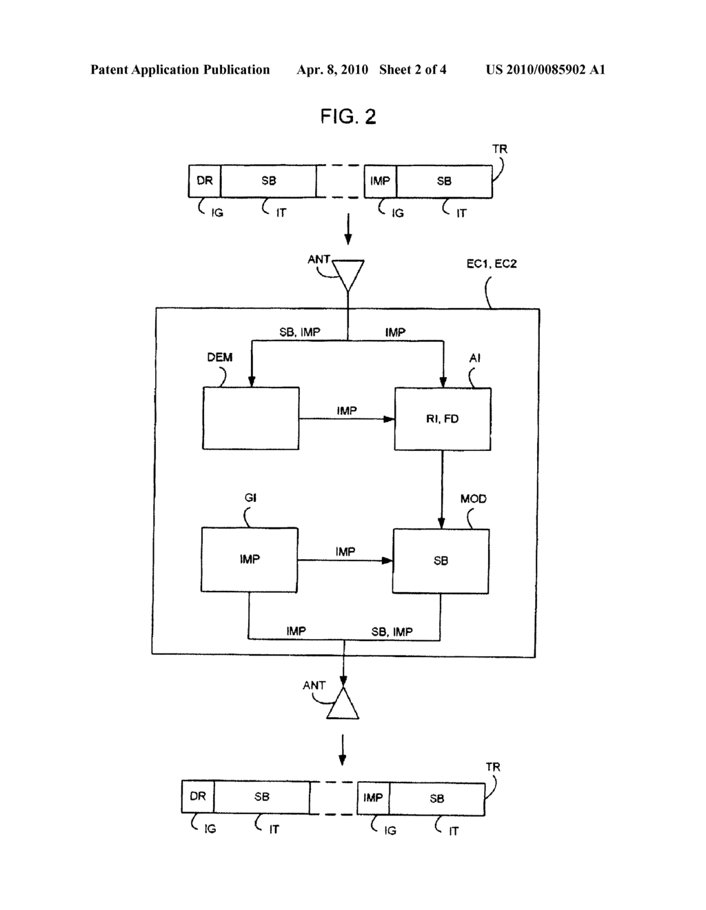 TIME REVERSAL METHOD OF PROCESSING SYMBOLS IN BIDIRECTIONAL COMMUNICATION - diagram, schematic, and image 03