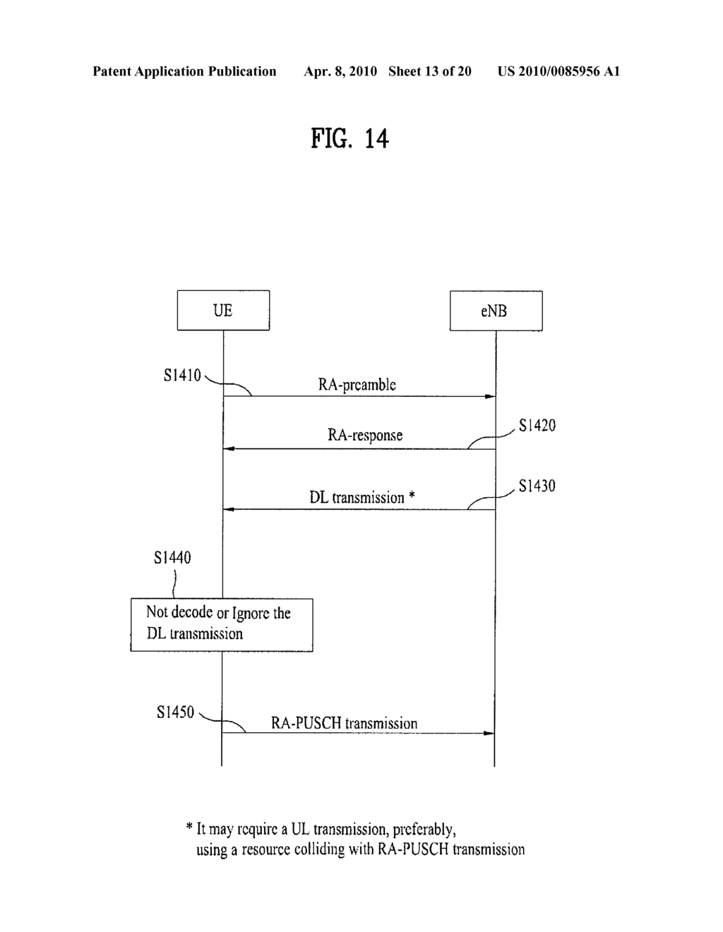 METHOD FOR RESOLVING COLLISION OF UPLINK SIGNALS - diagram, schematic, and image 14