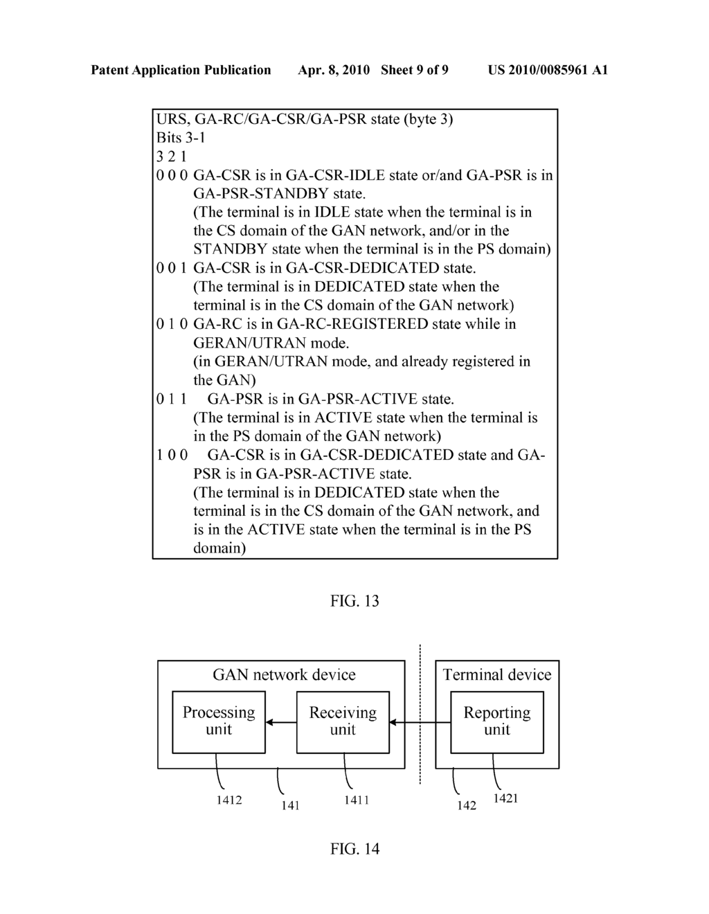 METHOD, DEVICE, AND SYSTEM FOR SYNCHRONIZING TERMINAL STATE IN GENERIC ACCESS NETWORK - diagram, schematic, and image 10