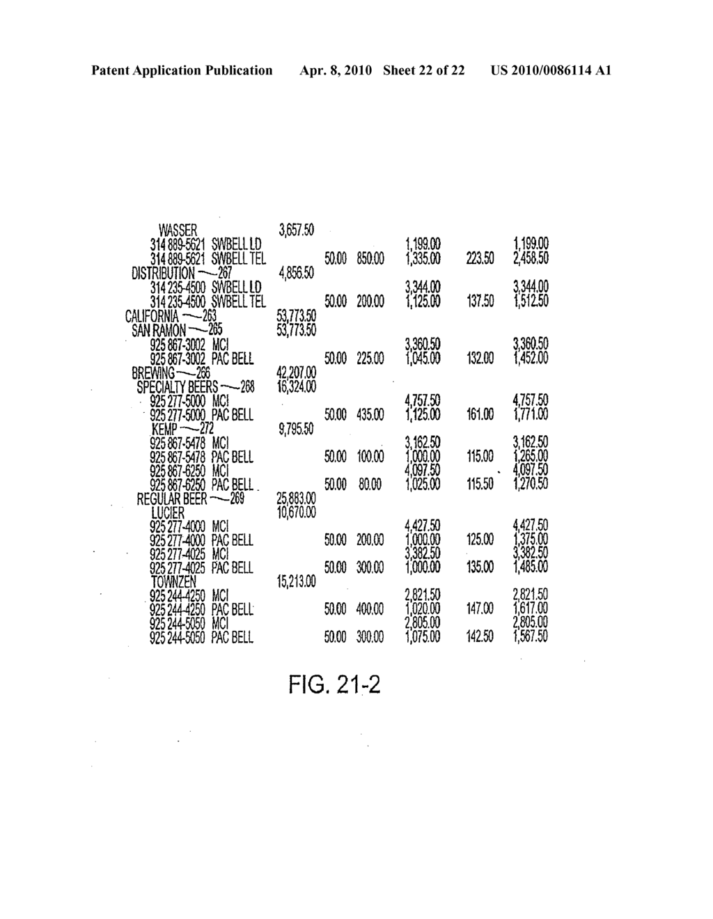 METHOD AND SYSTEM FOR PRESENTING BILLING INFORMATION ACCORDING TO A CUSTOMER-DEFINED HIERARCHAL STRUCTURE - diagram, schematic, and image 23