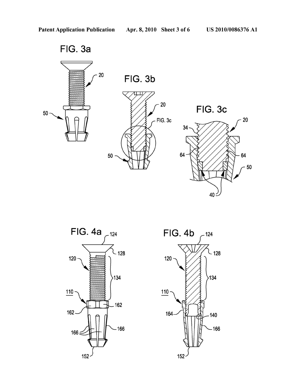 Expandable collet anchor systems with captive studs - diagram, schematic, and image 04