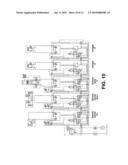 Container transfer system for uploading and downloading mating container relative to a transport vehicle diagram and image