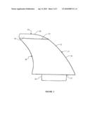 Surfboard fins and surfboard using same diagram and image