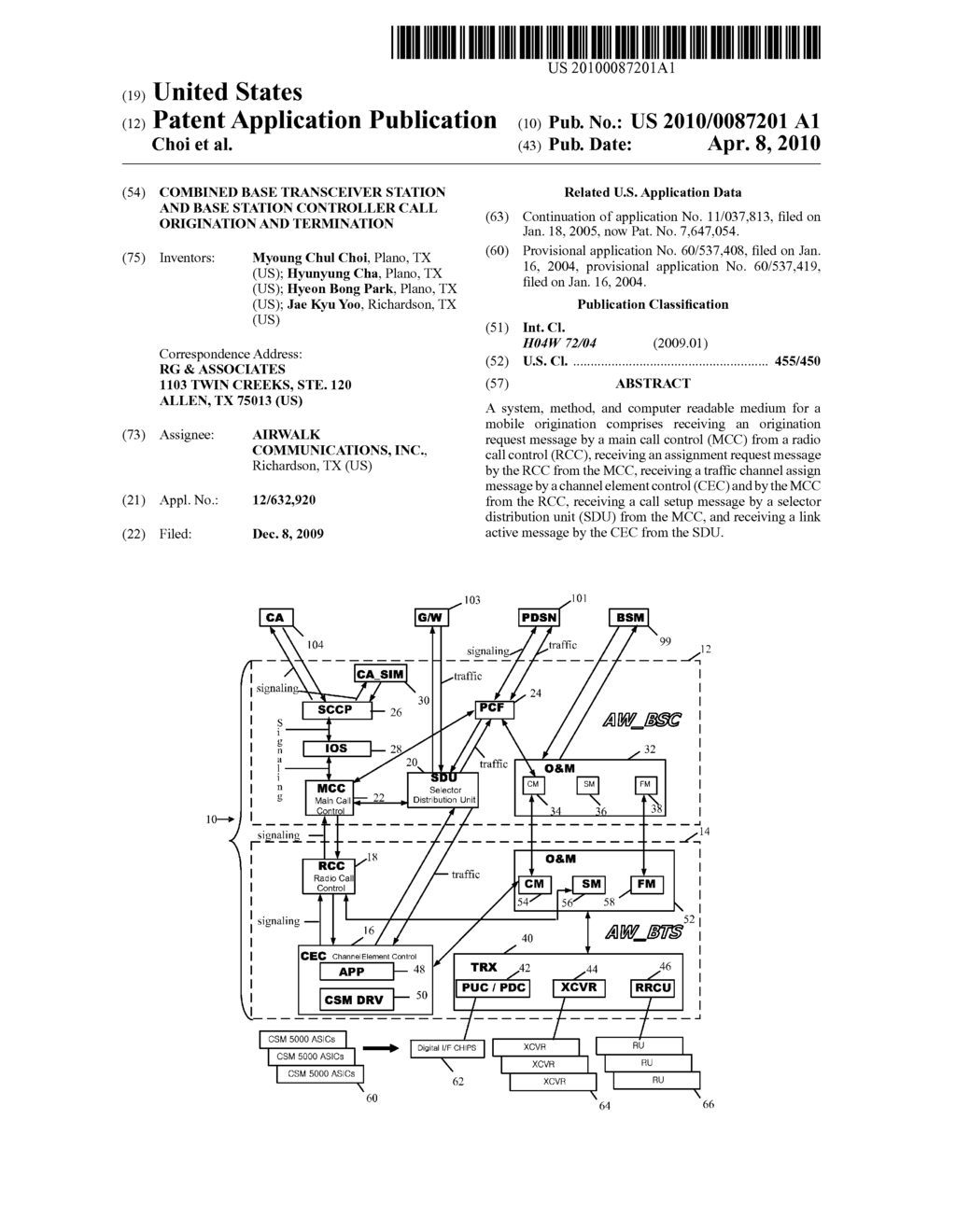 COMBINED BASE TRANSCEIVER STATION AND BASE STATION CONTROLLER CALL ORIGINATION AND TERMINATION - diagram, schematic, and image 01