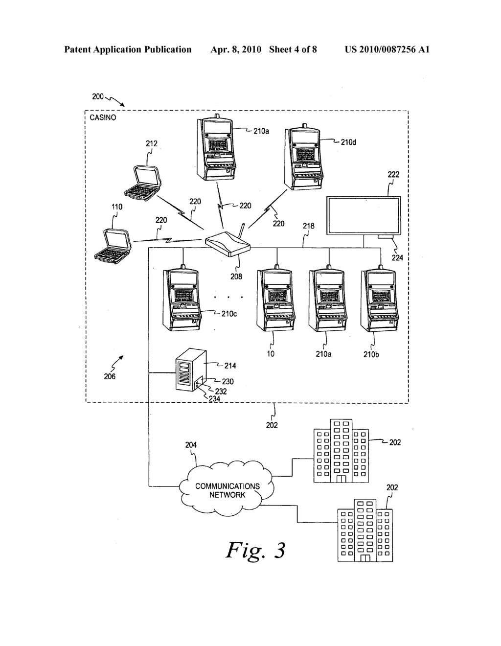 Gaming Network with Associated Community/Progressive Features - diagram, schematic, and image 05