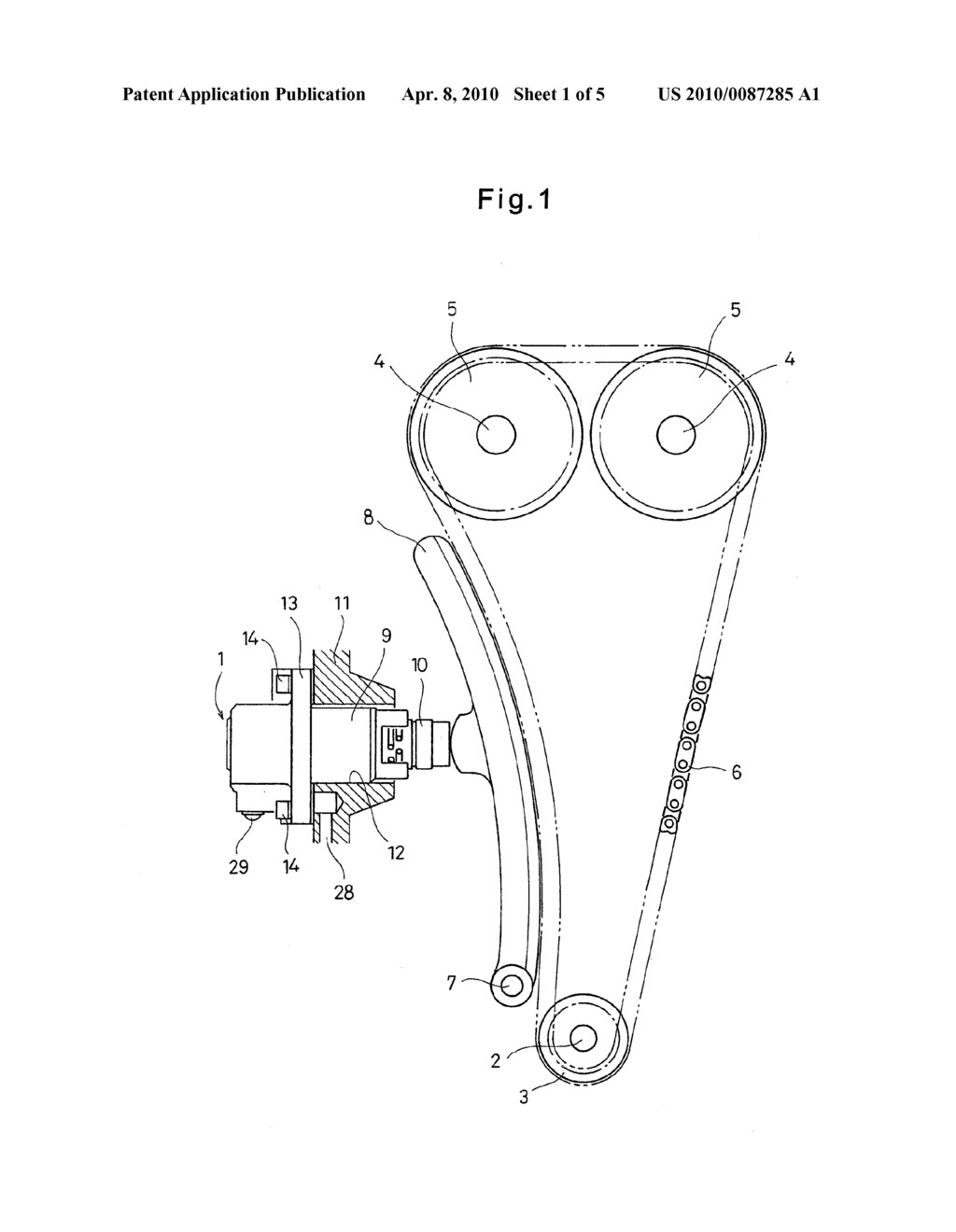 CHAIN TENSIONER - diagram, schematic, and image 02