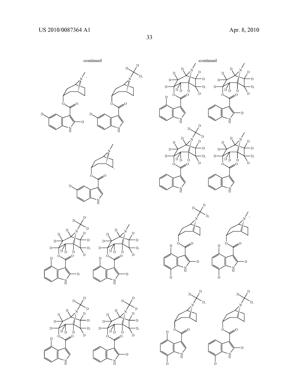 TROPINE MODULATORS OF 5-HT3 RECEPTOR - diagram, schematic, and image 34