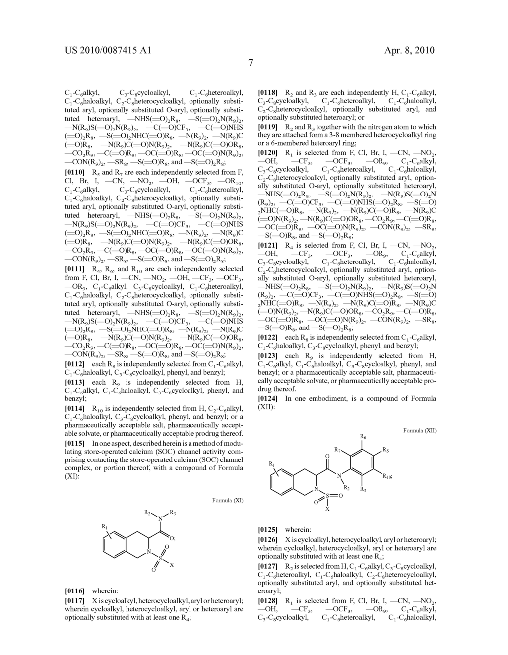 INHIBITORS OF STORE OPERATED CALCIUM RELEASE - diagram, schematic, and image 10