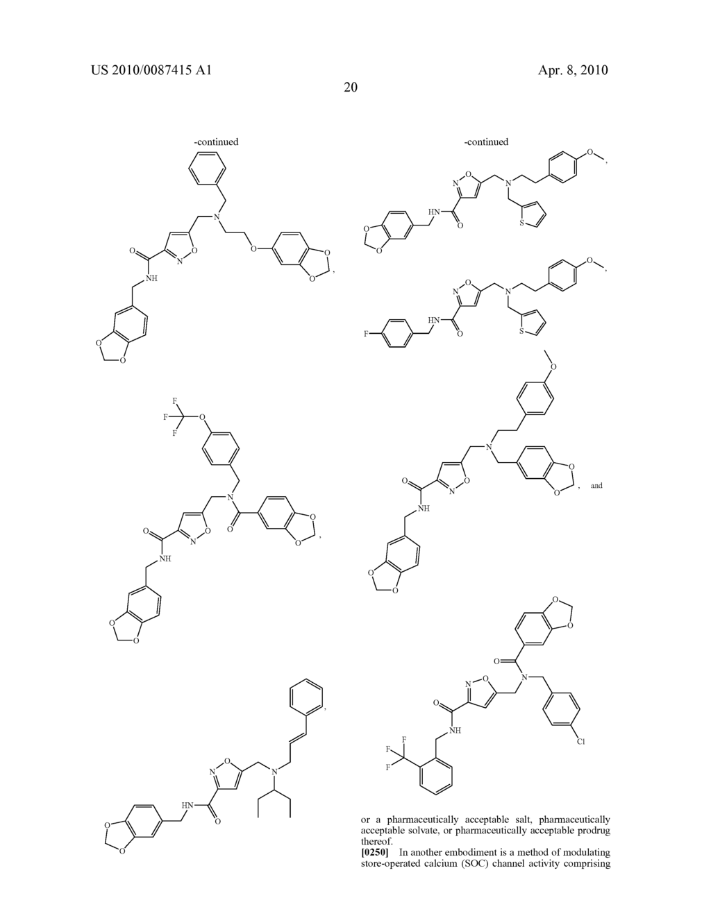 INHIBITORS OF STORE OPERATED CALCIUM RELEASE - diagram, schematic, and image 23