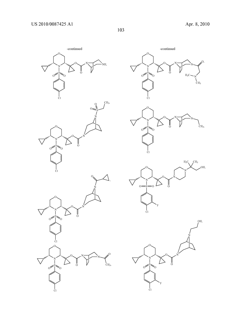 Substituted N-Arylsulfonylheterocyclic Amines As Gamma-Secretase Inhibitors - diagram, schematic, and image 104