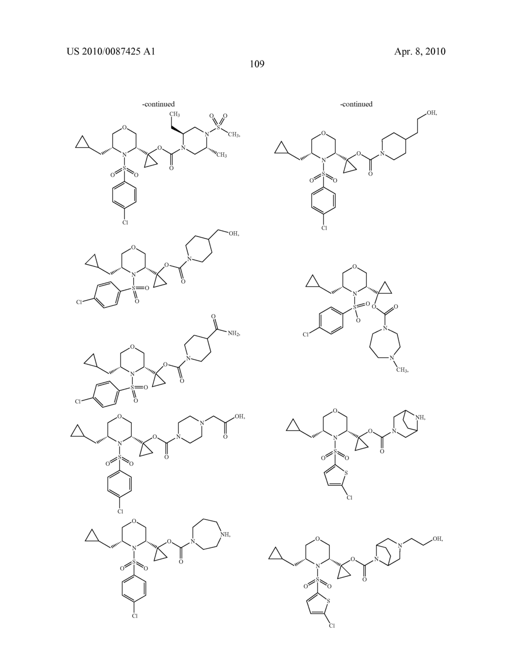 Substituted N-Arylsulfonylheterocyclic Amines As Gamma-Secretase Inhibitors - diagram, schematic, and image 110