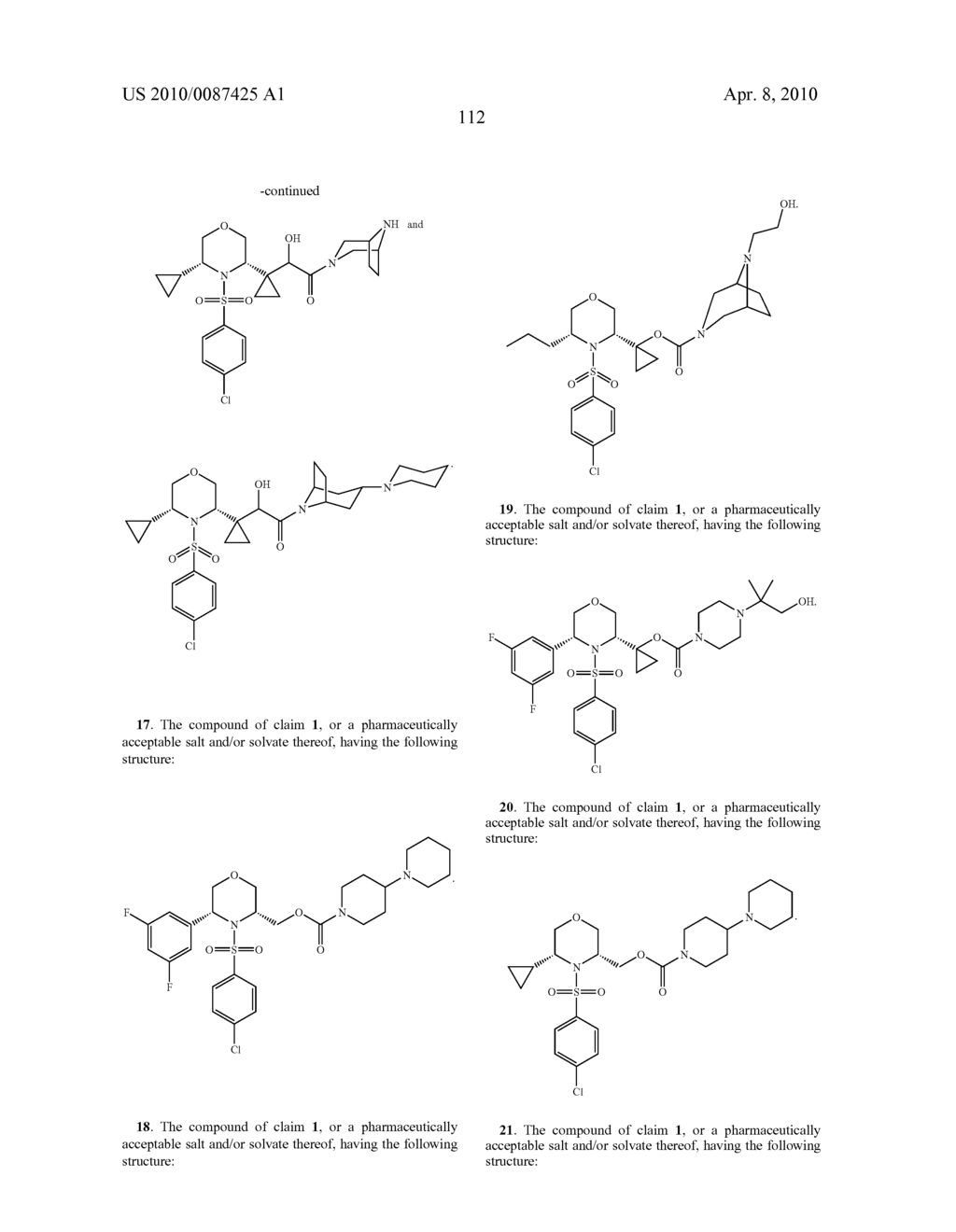 Substituted N-Arylsulfonylheterocyclic Amines As Gamma-Secretase Inhibitors - diagram, schematic, and image 113