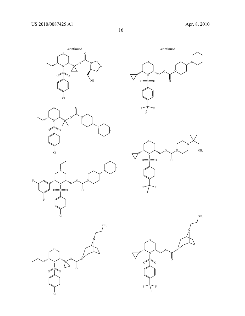 Substituted N-Arylsulfonylheterocyclic Amines As Gamma-Secretase Inhibitors - diagram, schematic, and image 17