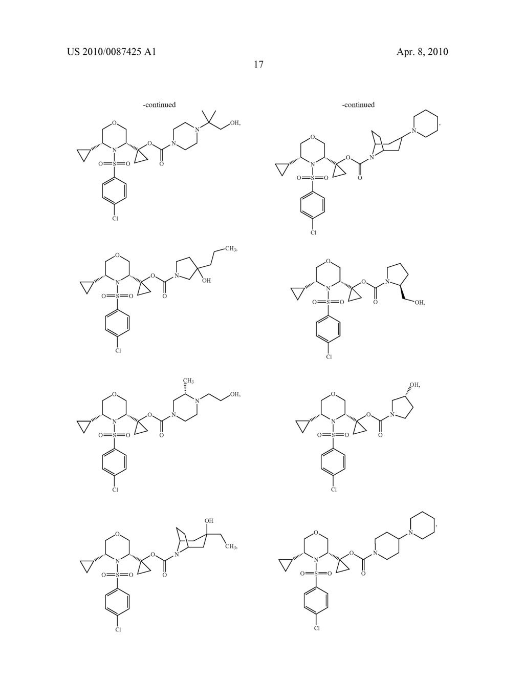Substituted N-Arylsulfonylheterocyclic Amines As Gamma-Secretase Inhibitors - diagram, schematic, and image 18