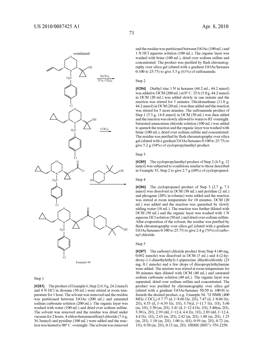 Substituted N-Arylsulfonylheterocyclic Amines As Gamma-Secretase Inhibitors - diagram, schematic, and image 72