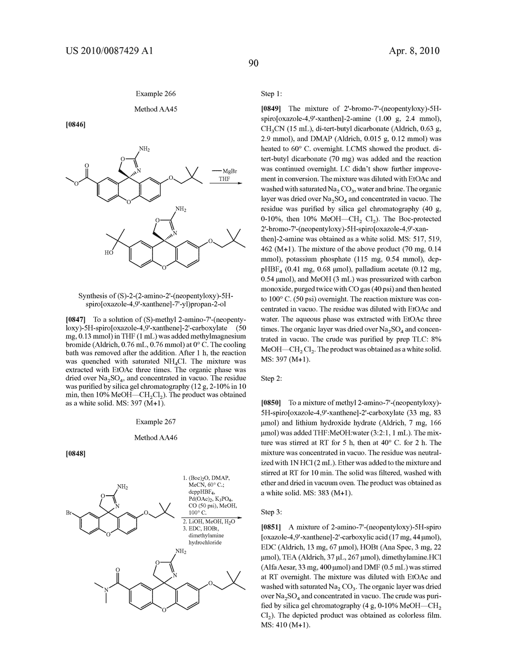 SPIRO-TRICYCLIC RING COMPOUNDS AS BETA-SECRETASE MODULATORS AND METHODS OF USE - diagram, schematic, and image 91