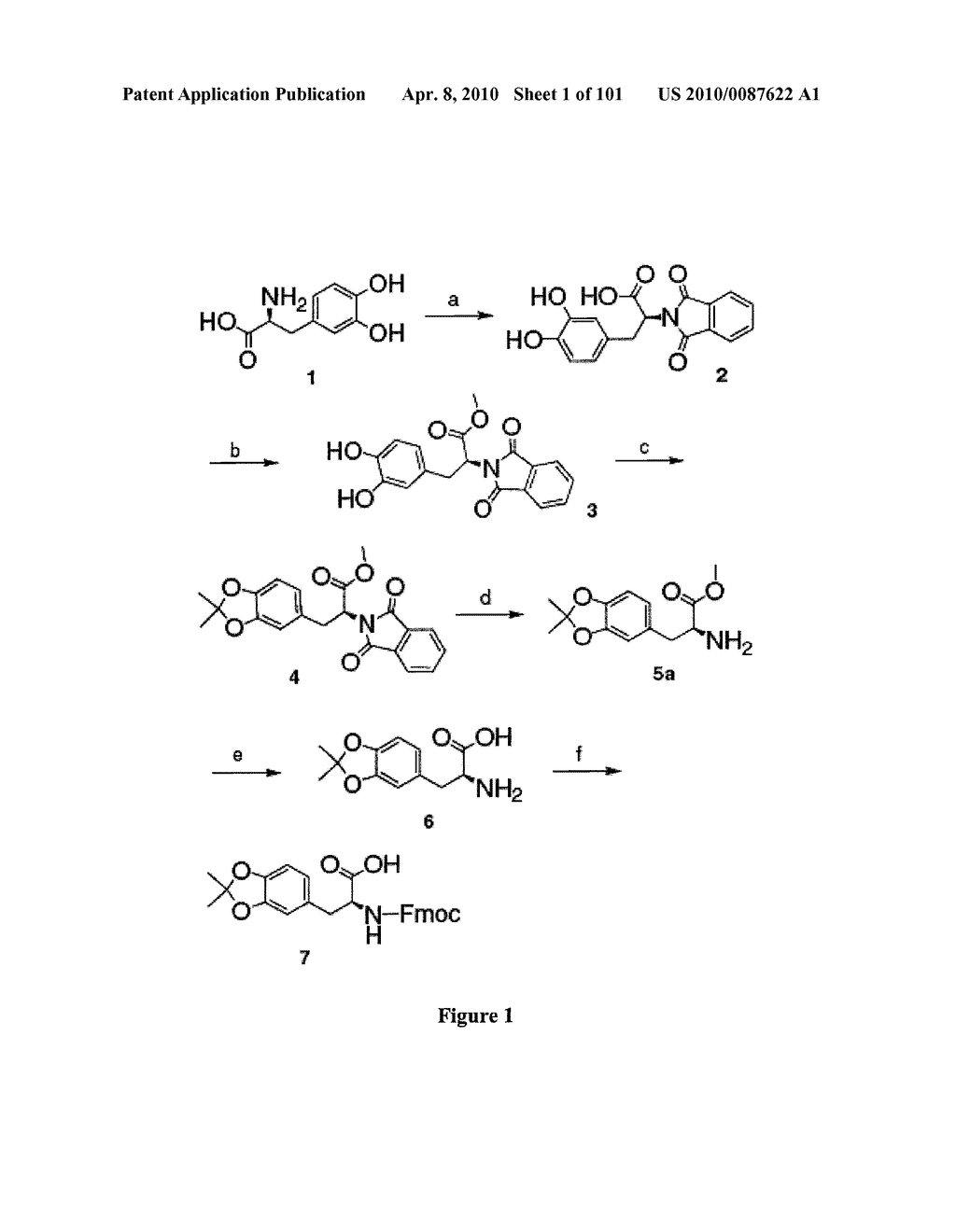 Method of Synthesizing Acetonide-Protected Catechol-Containing Compounds and Intermediates Produced Therein - diagram, schematic, and image 02