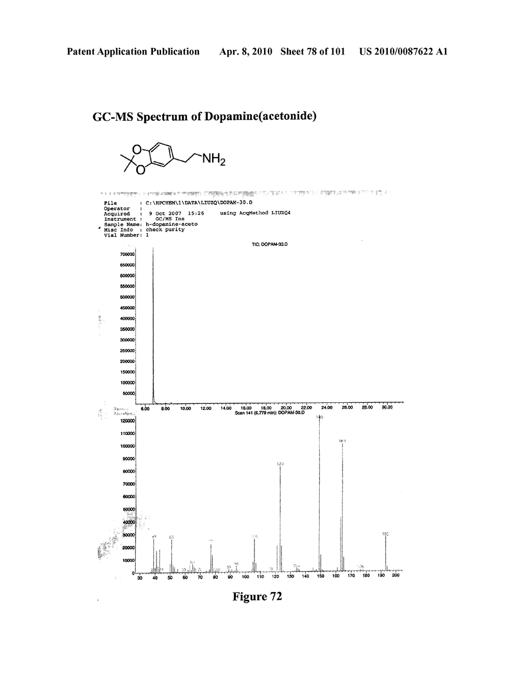 Method of Synthesizing Acetonide-Protected Catechol-Containing Compounds and Intermediates Produced Therein - diagram, schematic, and image 79