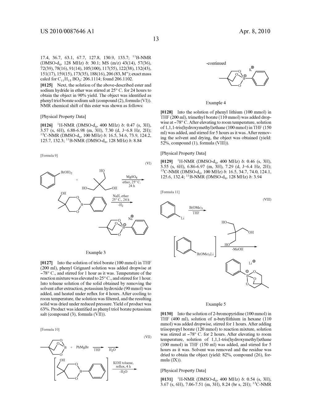 REAGENT FOR ORGANIC SYNTHESIS REACTION CONTAINING ORGANIC TRIOL BORATE SALT - diagram, schematic, and image 14