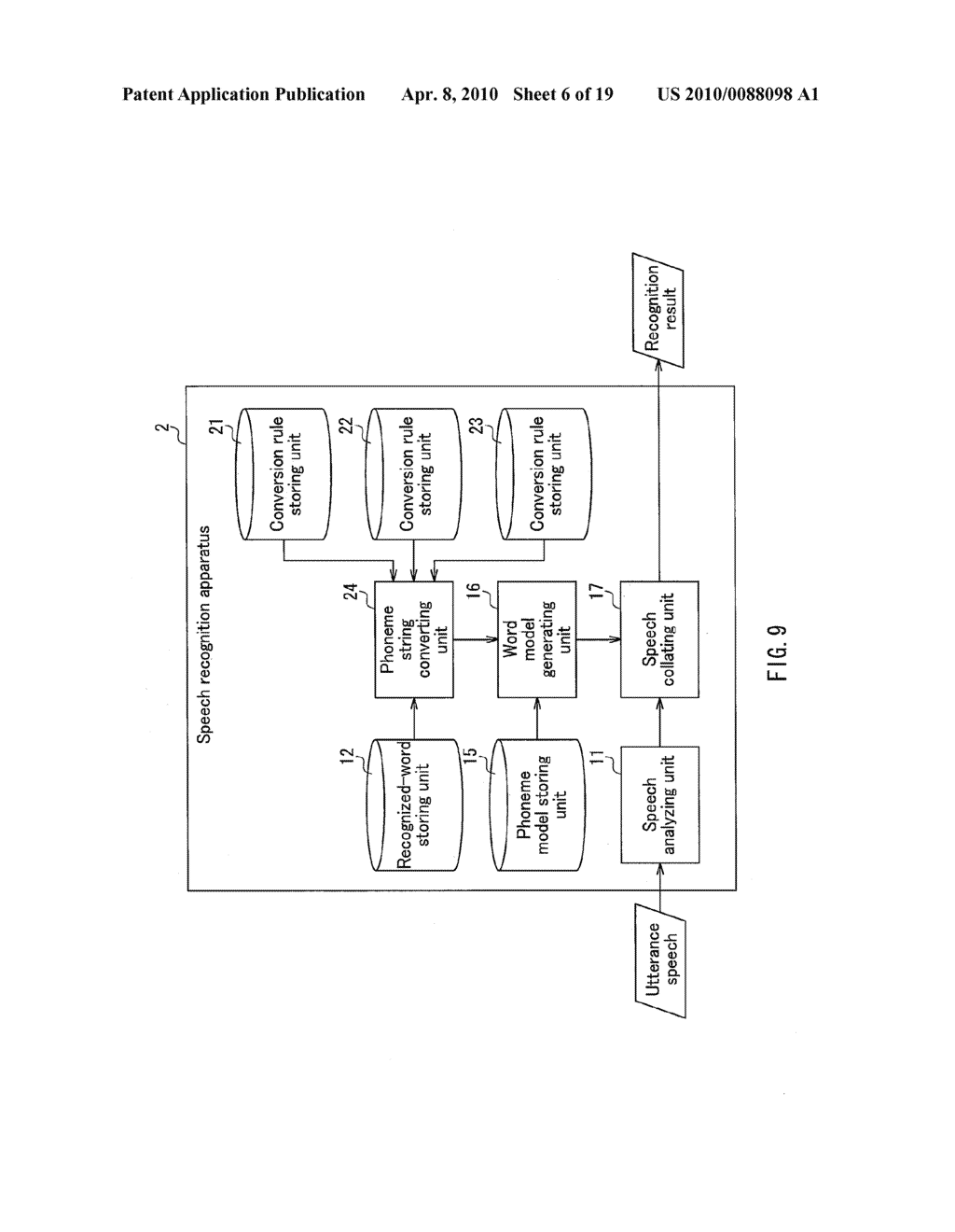 SPEECH RECOGNIZER, SPEECH RECOGNITION METHOD, AND SPEECH RECOGNITION PROGRAM - diagram, schematic, and image 07