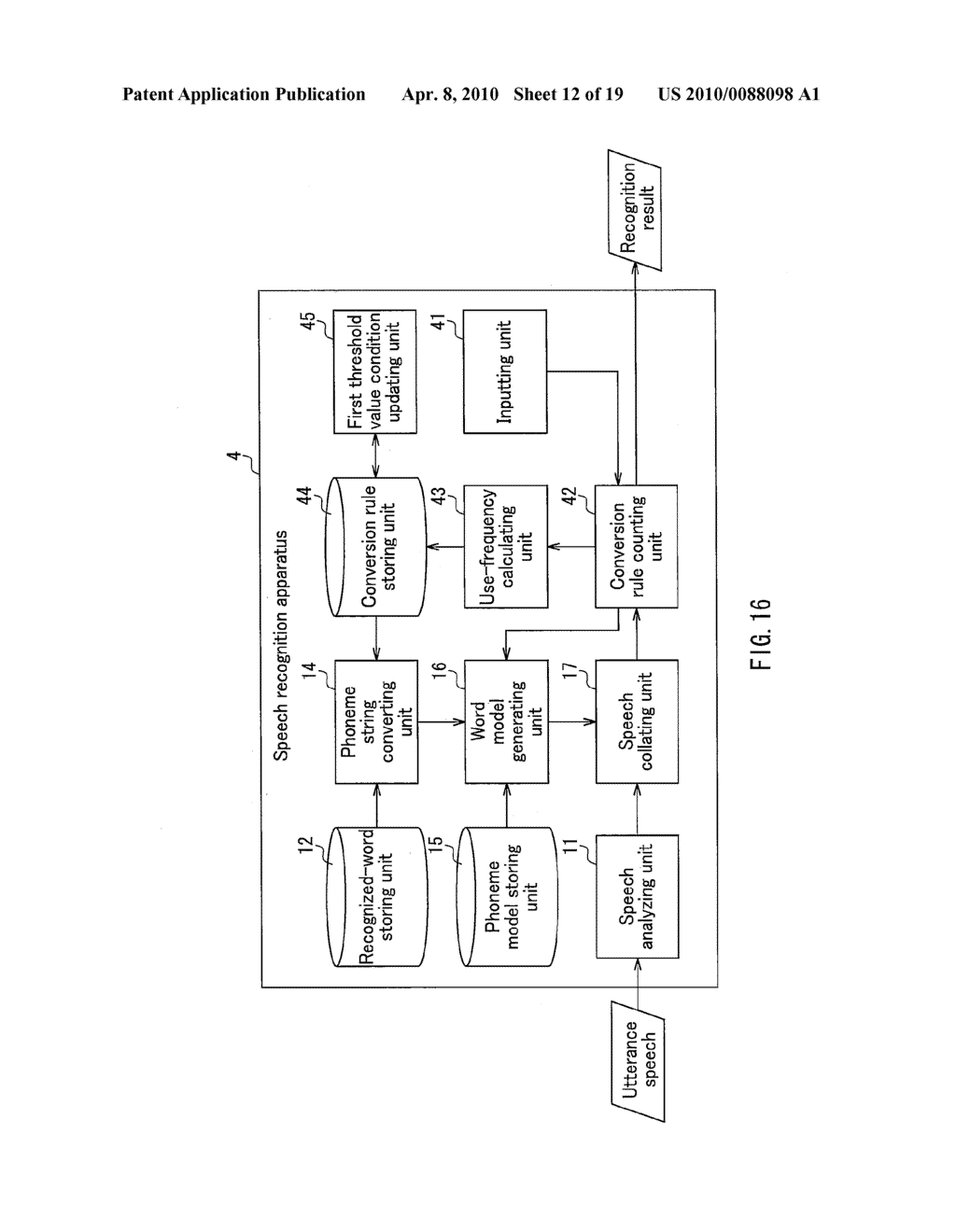 SPEECH RECOGNIZER, SPEECH RECOGNITION METHOD, AND SPEECH RECOGNITION PROGRAM - diagram, schematic, and image 13