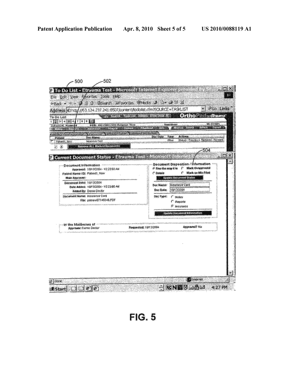 System and method for managing medical facility procedures and records - diagram, schematic, and image 06