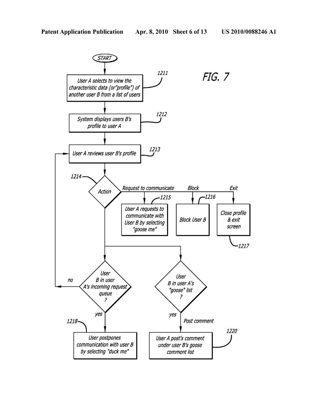 SYSTEM FOR, AND METHOD OF, MANAGING A SOCIAL NETWORK - diagram, schematic, and image 07