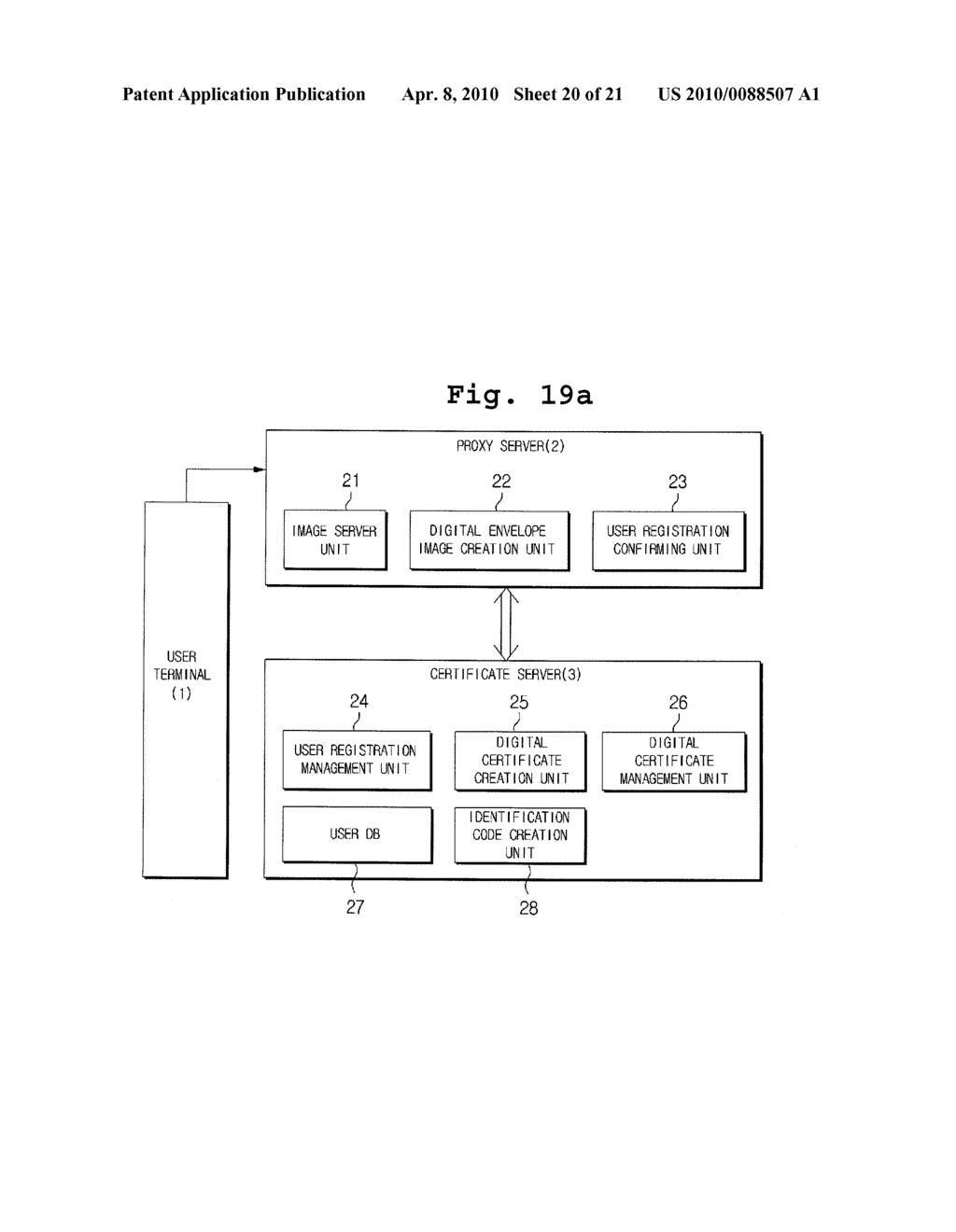 SYSTEM AND METHOD FOR ISSUING DIGITAL CERTIFICATE USING ENCRYPTED IMAGE - diagram, schematic, and image 21