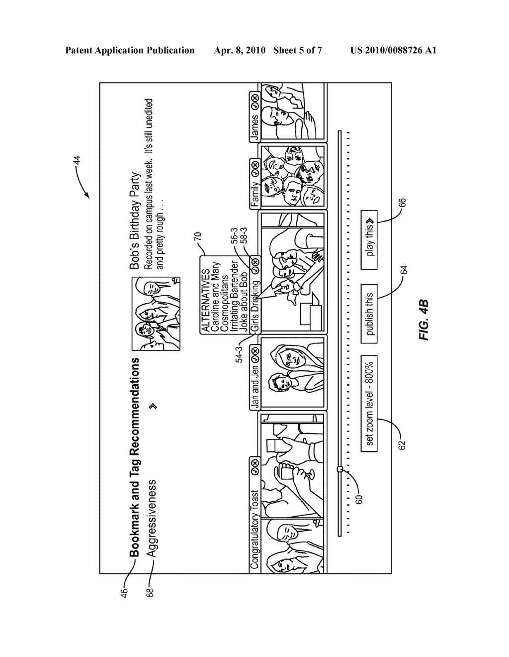 AUTOMATIC ONE-CLICK BOOKMARKS AND BOOKMARK HEADINGS FOR USER-GENERATED VIDEOS - diagram, schematic, and image 06