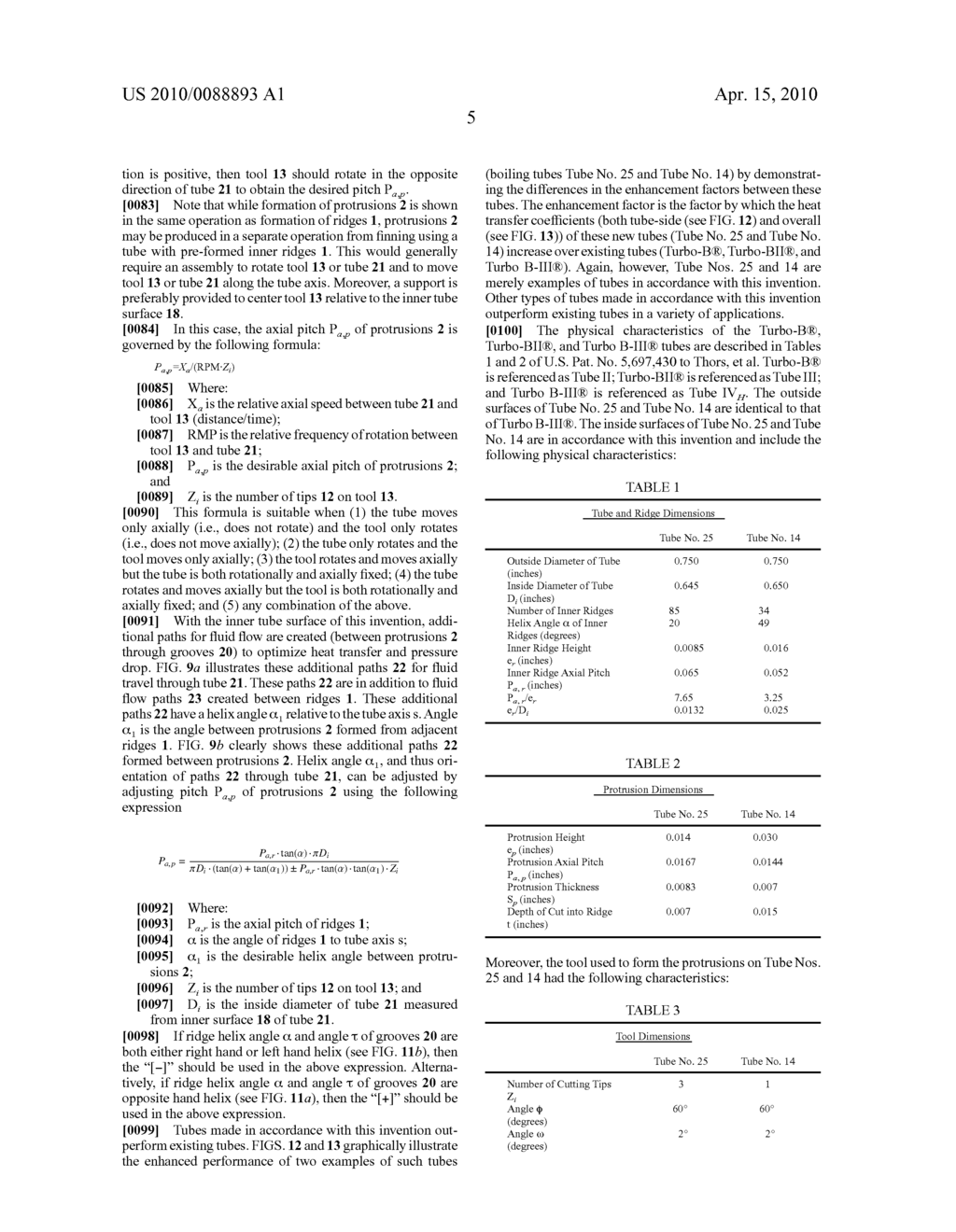 METHOD OF FORMING PROTRUSIONS ON THE INNER SURFACE OF A TUBE - diagram, schematic, and image 20