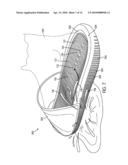 Article of Footwear with Drainage Features diagram and image