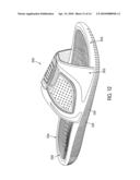 Article of Footwear with Drainage Features diagram and image